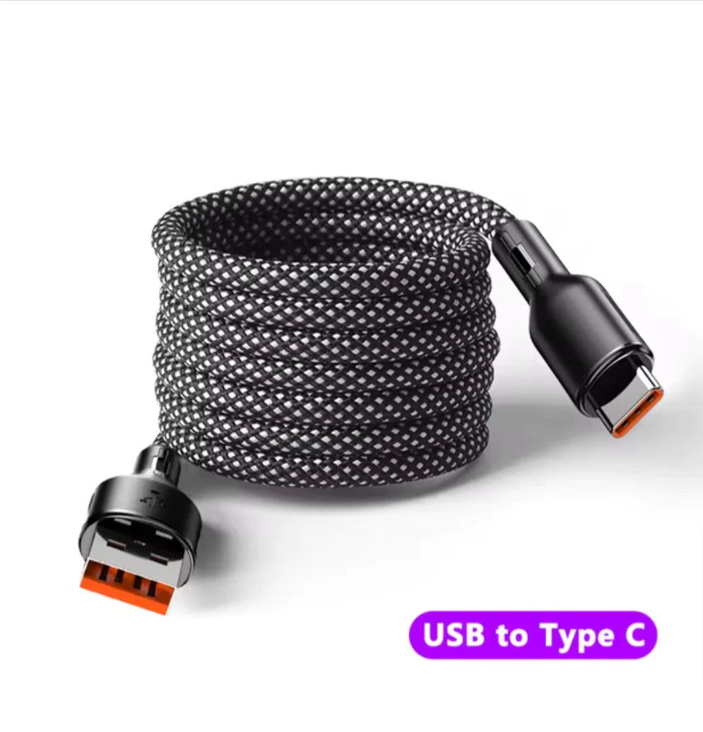 100W 6A  Magnetic Fast Charge USB C Cable