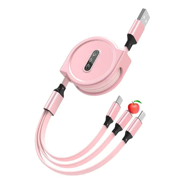 3 in 1 Retractable Usb Cable